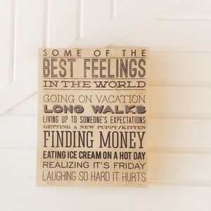 Canvas “Some of the Best Feelings”